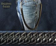 Wallet Chain - Black Square Steel - Heavy Duty Gsg 1 small