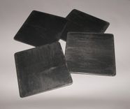 Industrial Steel Coasters; Distressed Metal Beverage Coaster Sets 5 small