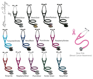 Ombre Crystallized Littmann Cardiology Iv Stethoscope Medical Bling European Crystals Bedazzled 3 small