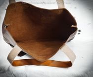Bison Leather Tote With Or Without Custom Name Or Initials On The Front 3 small