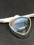 Labradorite Twig Bar Necklace Minimalist 6 small