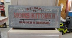 Rustic Wall Sign, Four Sizes- 5.5"X12" $25.50, 7.5"X16.5" $42.00, 9.5"X21" $58.50, 11.5"X26" $75.00 3 small