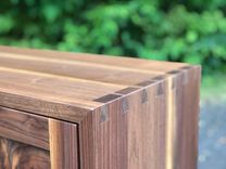 Mid Century Modern Style Credenza With Hand Cut Dovetails 5 small