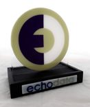 Fused Glass Logo Sculpture - Echo Data 1 small