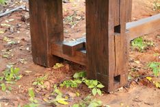 Farmhouse Table Reclaimed Barnwood- Maple 6 small