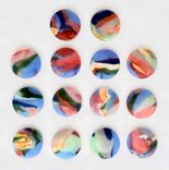 Fused Glass Drawer Knobs And Pulls  3 small