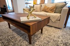 Walnut Modern Coffee Table 4 small