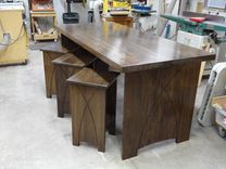 Walnut Bar And Stools 1 small