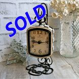 Courtly Check Clock On Hanger Whimsical Check Clock Buffalo Check Decor 1 small