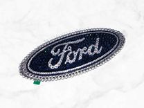 Ford Oval Crystallized Car Truck Emblem Bling Genuine European Crystals Bedazzled 3 small