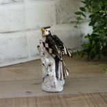 Elegant Checks Songbird Figurine Black And White Checks Decor 5 small