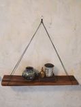 Rustic Wood Hanging Shelf 6 small