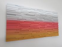 Abstract Landscape Wood Sculpture Wall Art 5 small