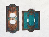 Custom Design Crystallized Wall Light Switch Plates Home Decor European Crystals Bedazzled 4 small