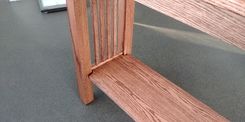 Tracy's Stained Red Oak Coffee And Sofa Table Set 5 small