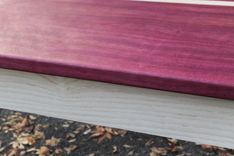 Purpleheart Coffee Table With White Washed Base 4 small