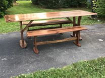 Natural Edge Solid Walnut Dining Table 4 small