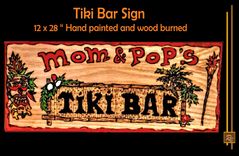 Tiki Bar Sign, Tiki Bar, Decorations, Signs, Art 2 small