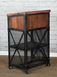 Vintage Industrial Host Stand, Modern Podium, Rustic Lectern, Greeter Station, Concierge Desk, 4 small