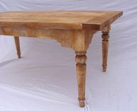Antique Style Farm Table With Drop Leaf Extensions - On Sale 4 small