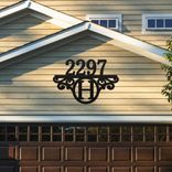 Metal Address Sign - House Number Sign - Housewarming Gift - Metal Address Sign 4 small