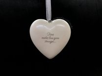 Crystallized Heart Snowflake Love Marriage Ornament Bling Genuine European Crystals Bedazzled 2 small