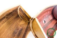 Wine Barrel Pet Bed - Dormio - Made From Retired Ca Wine Barrels. 100% Recycled! 5 small
