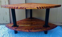 Modern Industrial Farmhouse End Table; Urban Rustic Tables 1 small