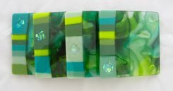 Fused Glass Coasters - Secret Garden 2 small