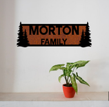 Personalized Steel Family Name Sign 3 small