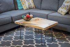 Live Edge Coffee Table On Hairpin Legs 1 small