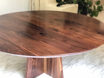 Large 82" Seamless Solid Walnut 2 small