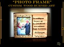 Custom, Picture Frame , Wood Anniversary, Gift, Five Year, Anniversary 3 small