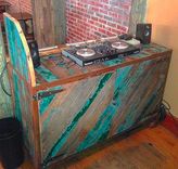 Reclaimed Cedar And Steel Dj Booth 1 small