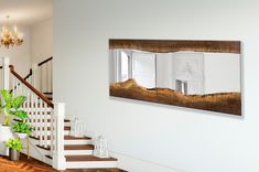 Henry - Black Walnut Live Edge Wood Mirror - Modern - Simple - Minimalistic 3 small