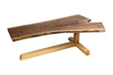 Walnut And Red Oak Cantilevered Coffee Table 1 small