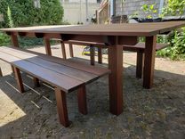Outdoor Dining Table And Benches 2 small