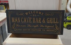 Wall Sign, Four Sizes- 5.5"X12" $25.50, 7.5"X16.5" $42.00, 9.5"X21" $58.50, 11.5"X26" $75.00 4 small