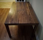 Walnut Parsons Dining Table - Cherry Option 6 small