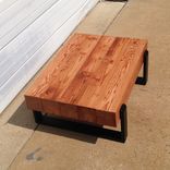 Reclaimed Floating Beam Coffee Table 3 small