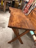 Live Edge Spalted Maple Desk Ready To Ship, 2 Large Drawers, Stained Light Walnut Active 4 small