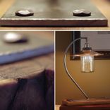 Hand-Spun Copper Pendant Light With Vintage Mason Jar Globe 4 small