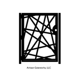 Decorative Steel Gate - Strike - Geometric Gate - Steel Panel Art - Garden Gate - Metal Art - Modern 2 small