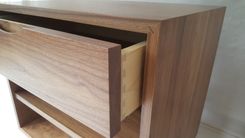 Walnut Nightstand 3 small