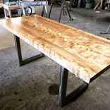 Book-Match Flame Birch & Natural Steel 4 small