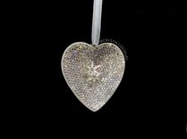 Crystallized Heart Snowflake Love Marriage Ornament Bling Genuine European Crystals Bedazzled 1 small