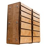 Modern Dresser Bedroom, Chest Of Drawers, Quilted Maple And Walnut Wood 1 small