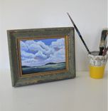 Original Acrylic Impressionist Landscape Painting, 5" X 7" 2 small