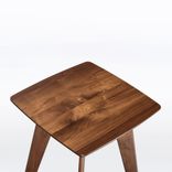 Side Table, Midcentury Style, Handmade In Solid Walnut Wood "Bela Side Table" 5 small