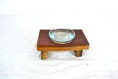 Wine Barrel Cat Food Dish - Ikati - Made From Retired Stags Leap Wine Barrels 3 small